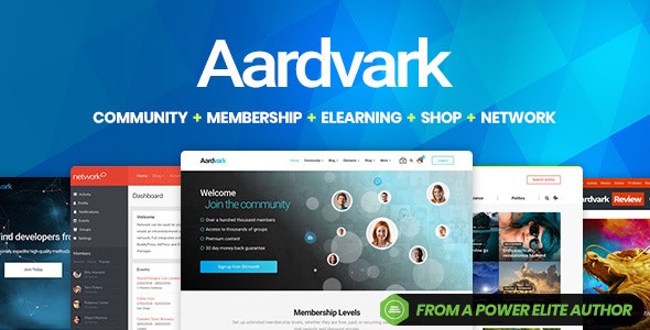 Aardvark – Community, Membership, BuddyPress Theme Free Download