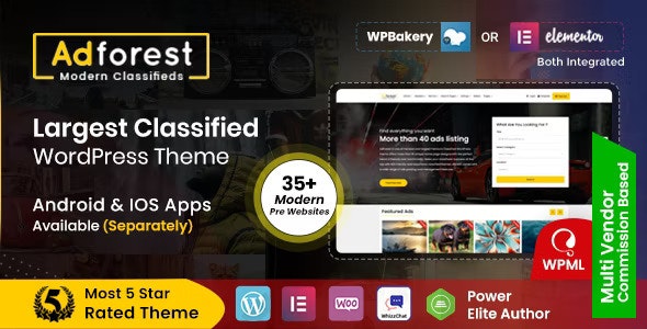 AdForest – Classified Ads WordPress Theme Free Download