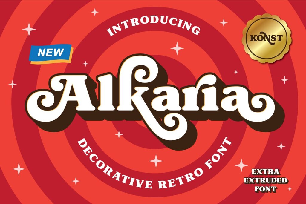 Alkaria   Vintage Retro Decorative Font Free Download