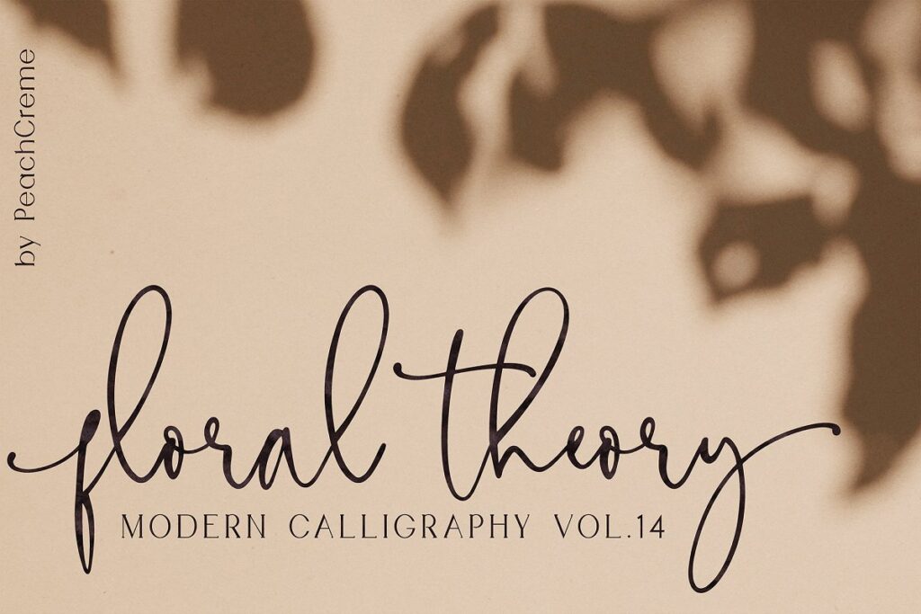 Floral Theory    CALLIGRAPHY Vol.14 Font Free Download