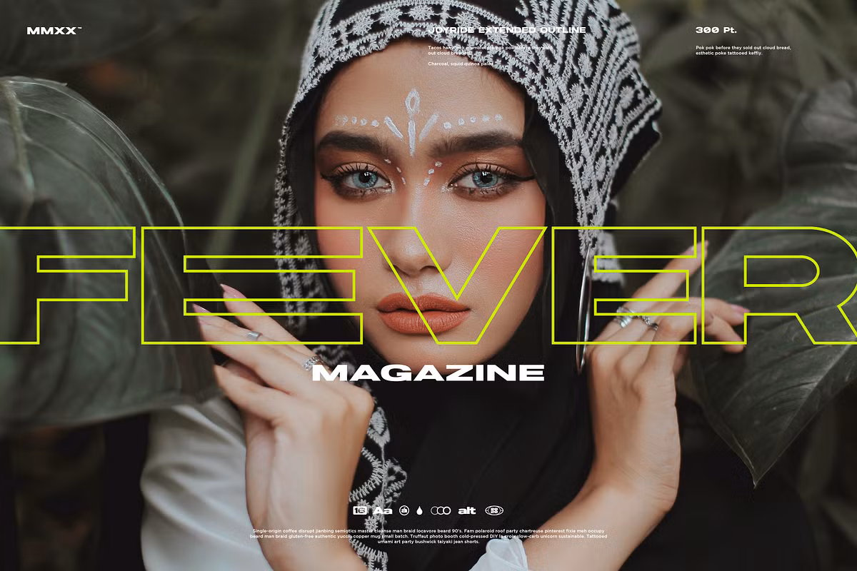 Joyride Extended Typeface example showcasing its design features