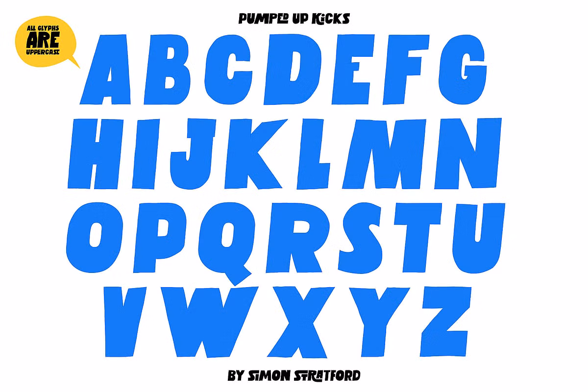 Examples of letter variations in Pumped Up Kicks