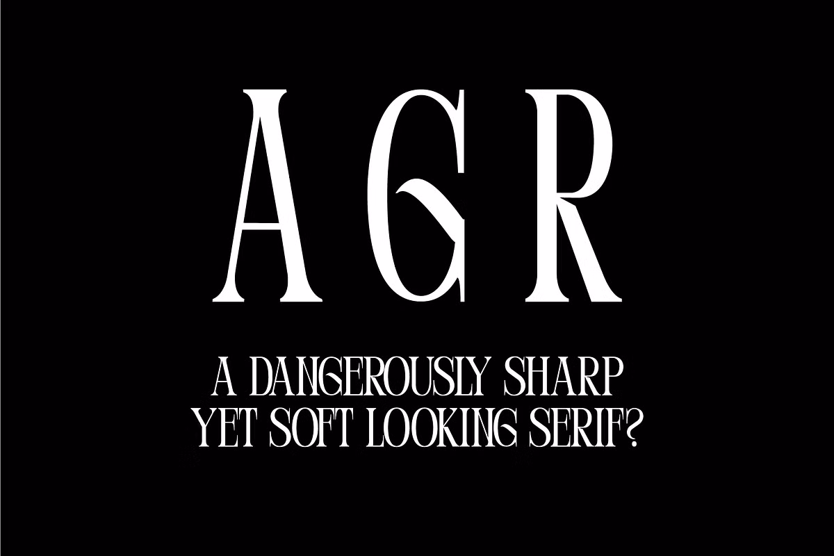 Sample design using Perandory font