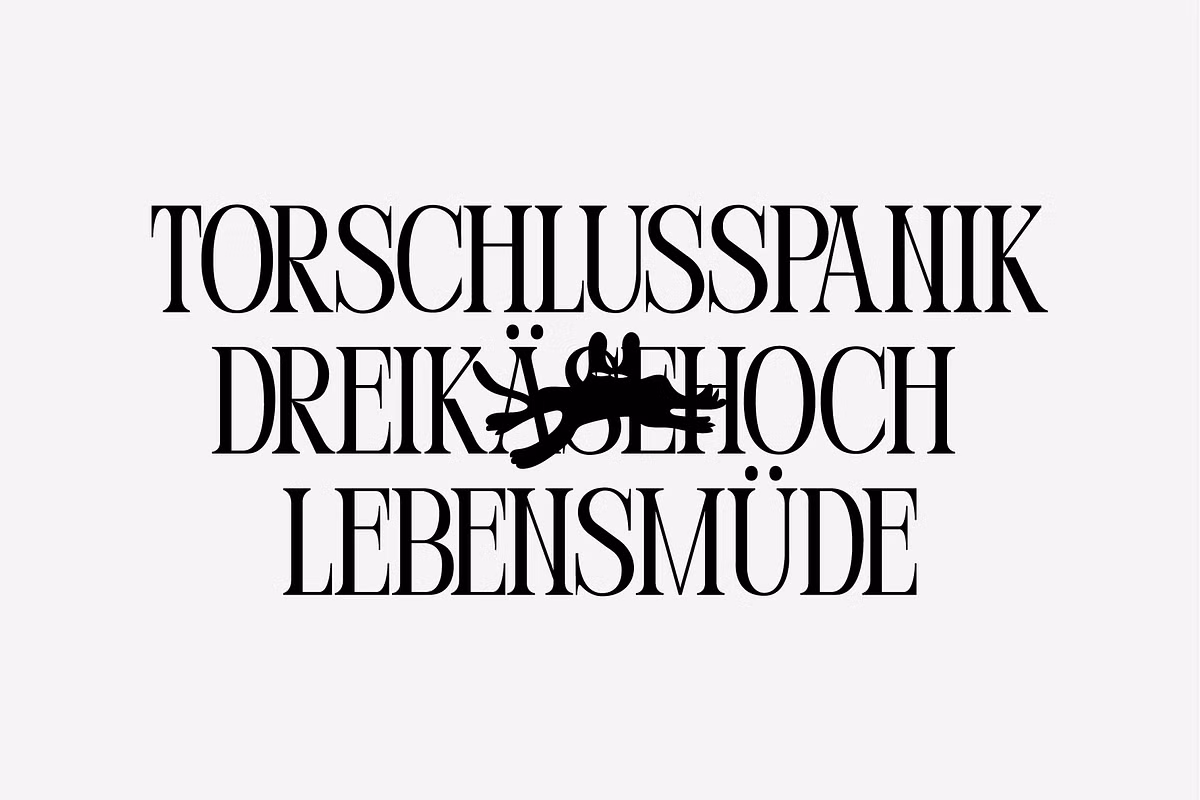 Perandory font used in branding