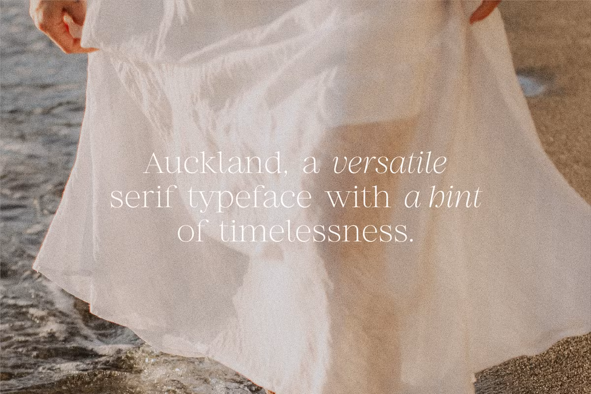 Auckland Variable Serif typeface example