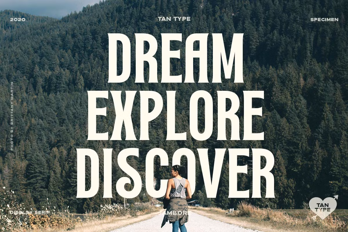 Bold serif typeface representation