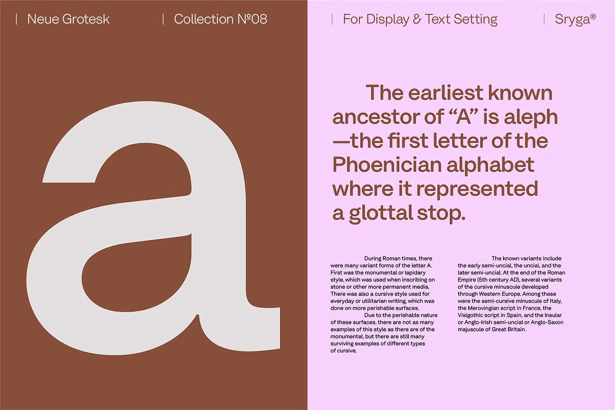 Examples of Makking typeface in branding and advertising