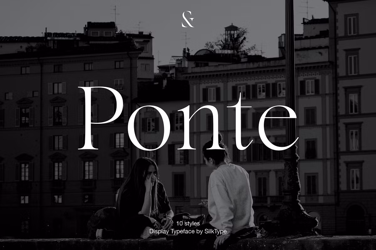 Example of Ponte typeface in use