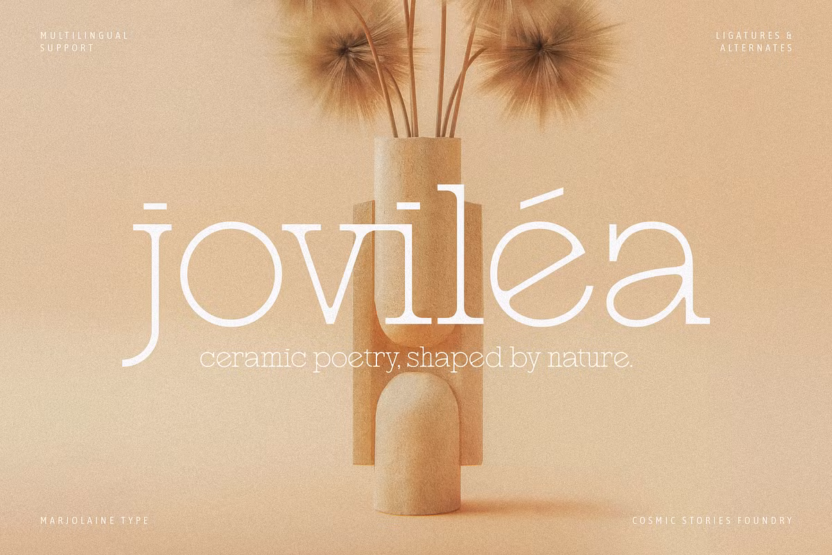 Elegant serif typeface example showcasing Marjolaine