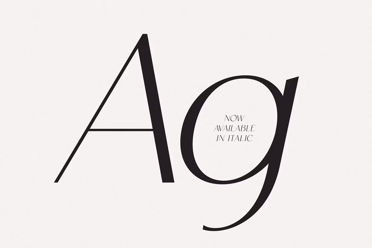 Example of ligatures in Clio Typeface