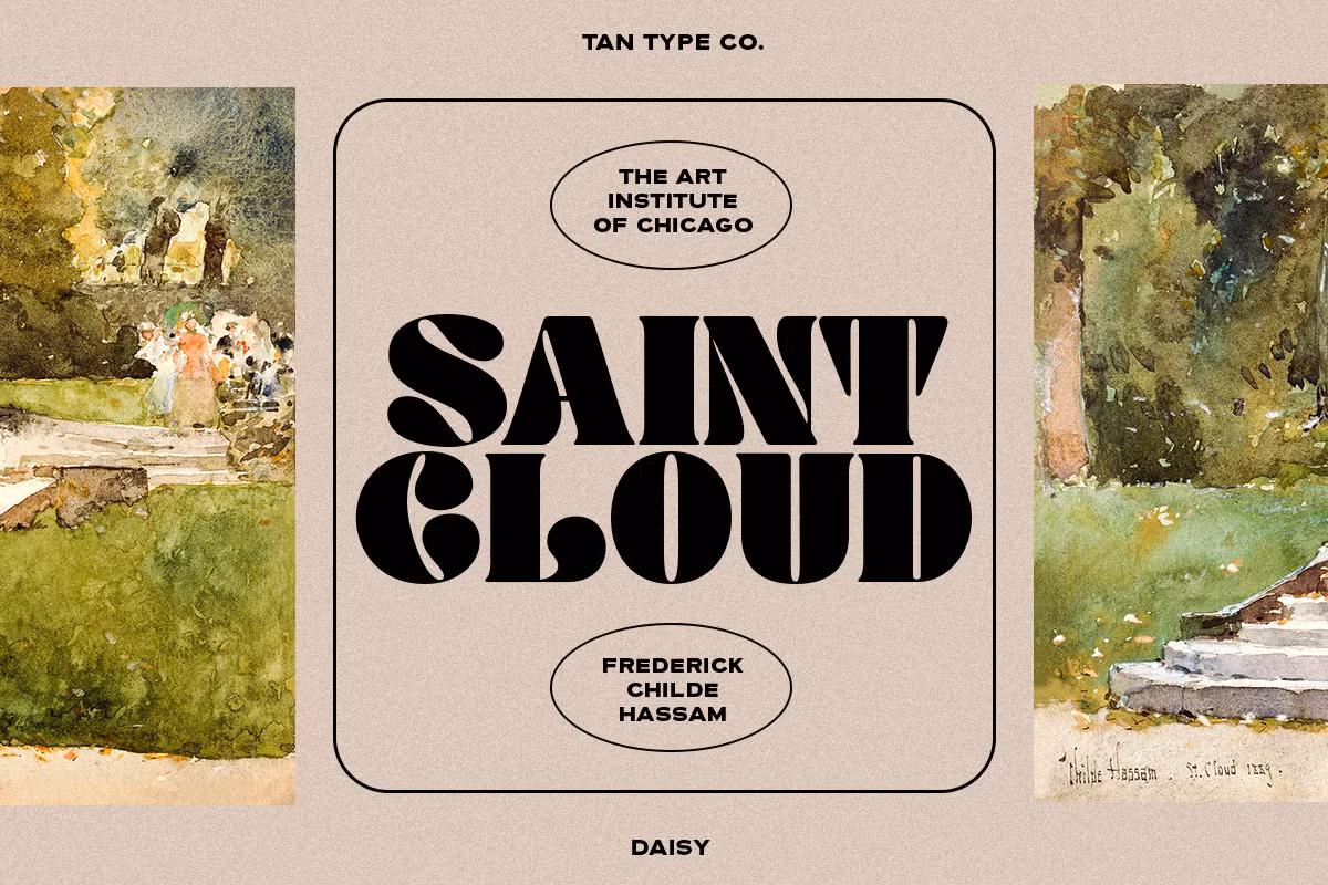 Colorful designs showcasing TAN-DAISY font