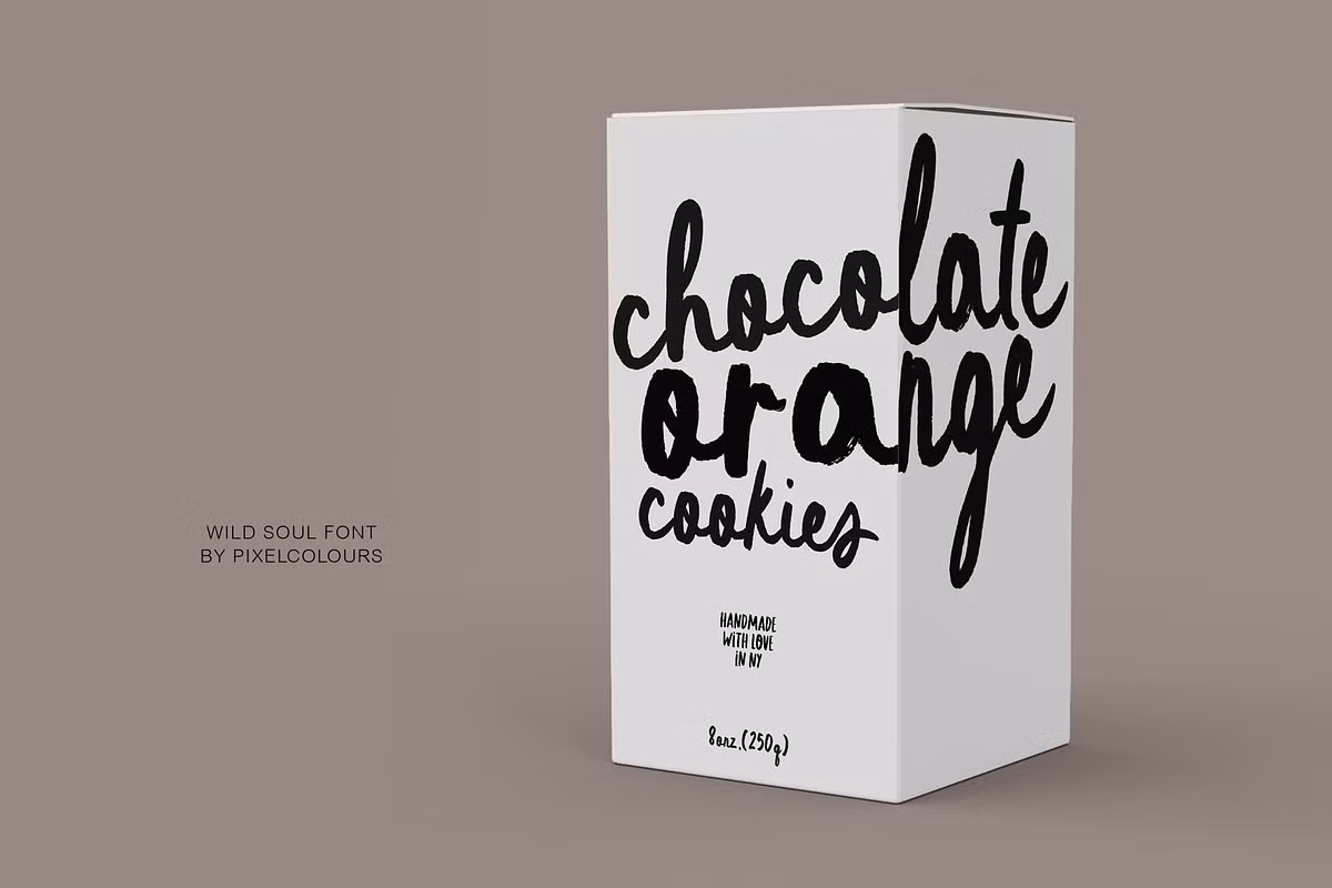 Examples of Wild Soul font in use