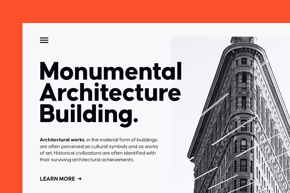 Example of Causten font in use