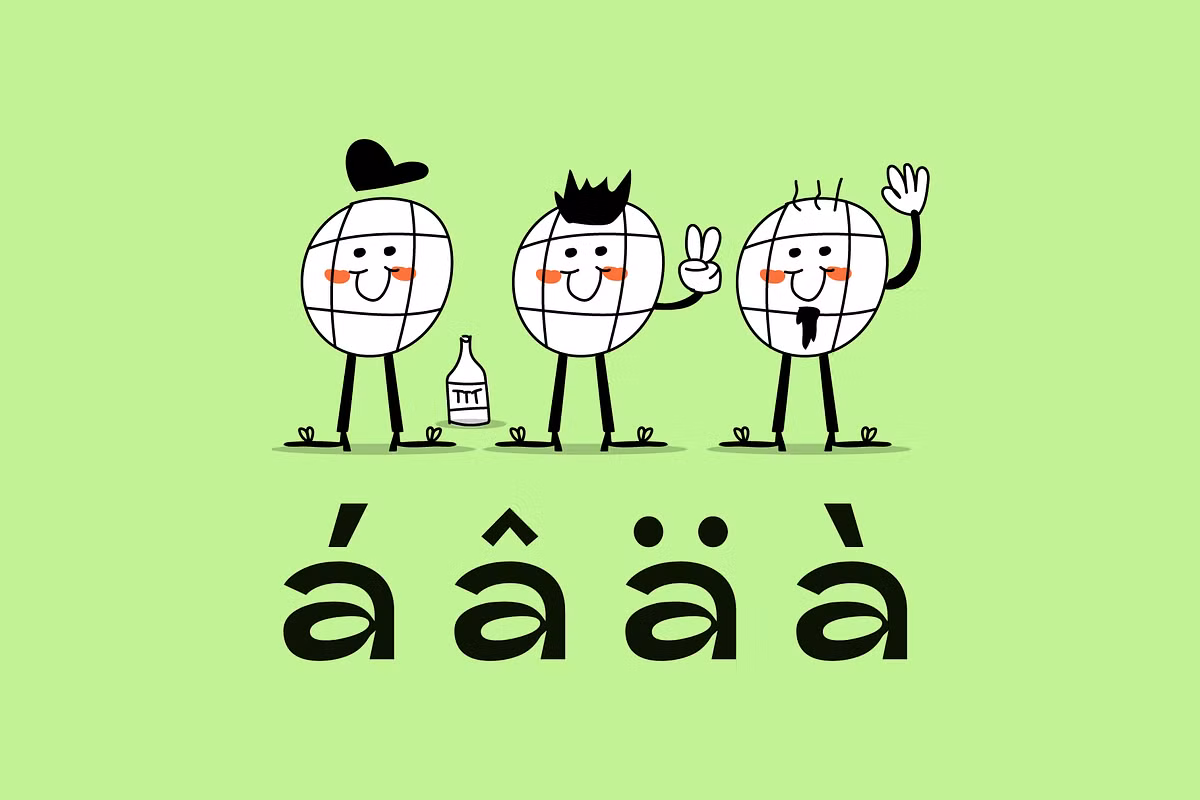 Overview of character sets in Asfallt Sans