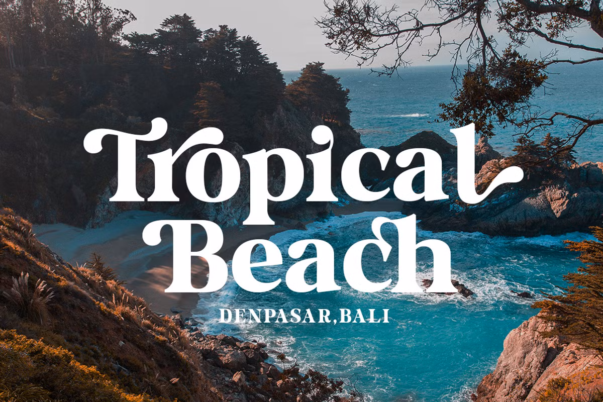 Stylish font example showcasing Milk And Honey