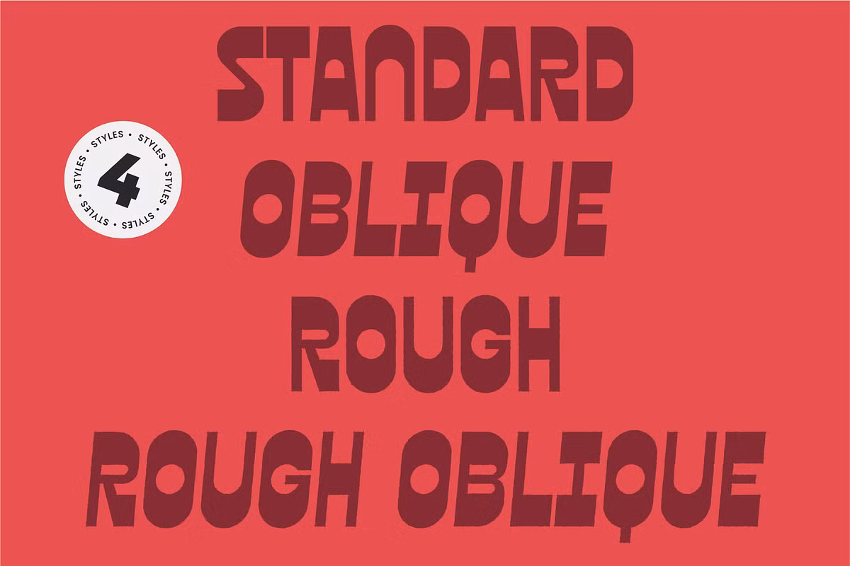 Character set example of Queso font