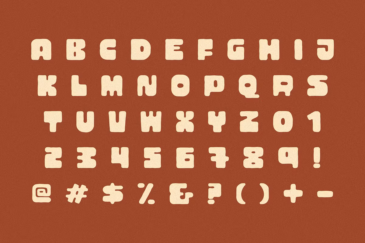 A preview of the Marfa typeface showcasing its handwritten style