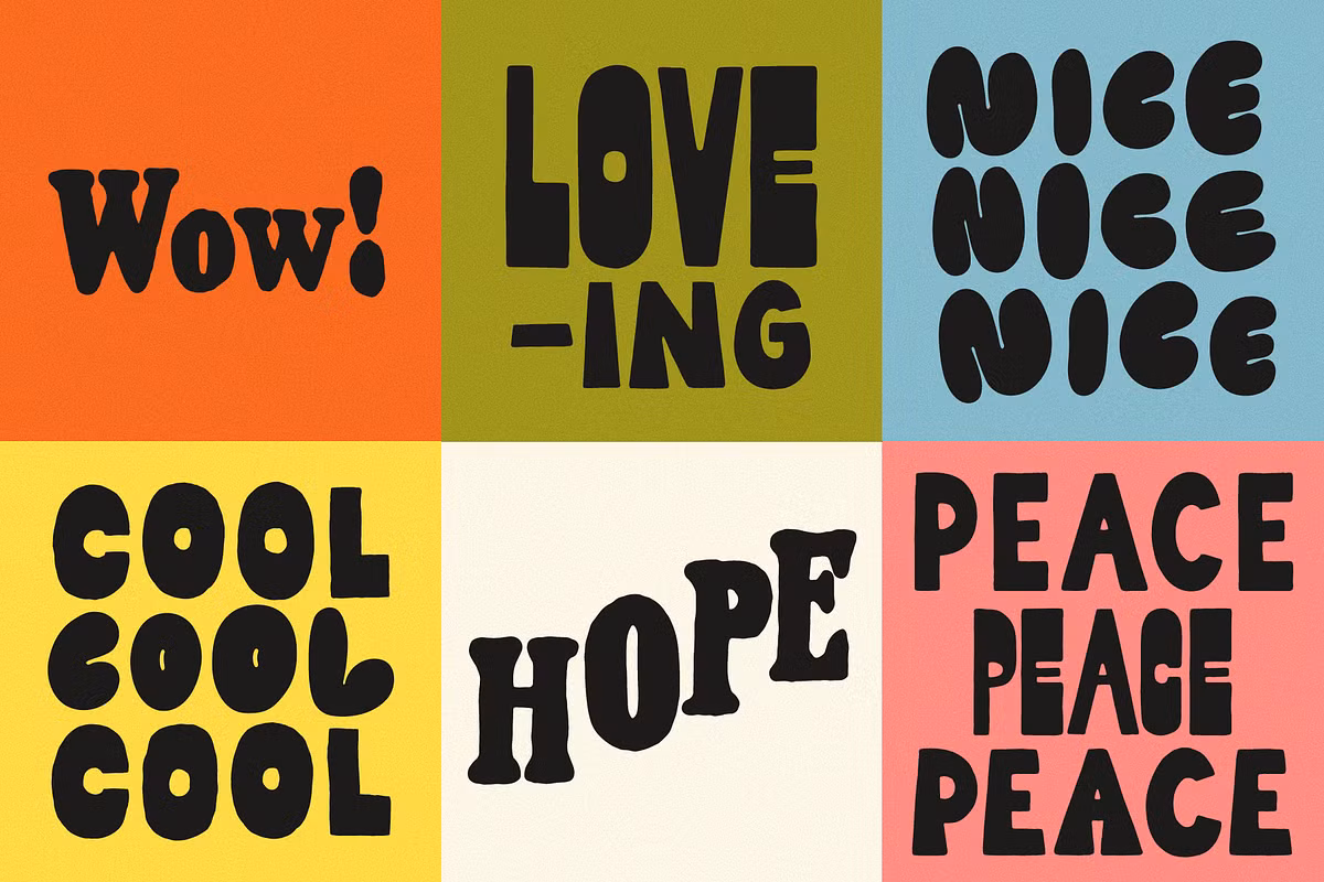 Hand-lettering kit showcasing various font styles