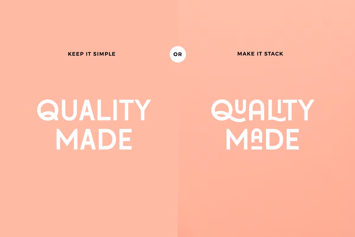 Colorful display of the Quirk font showcasing its playful nature