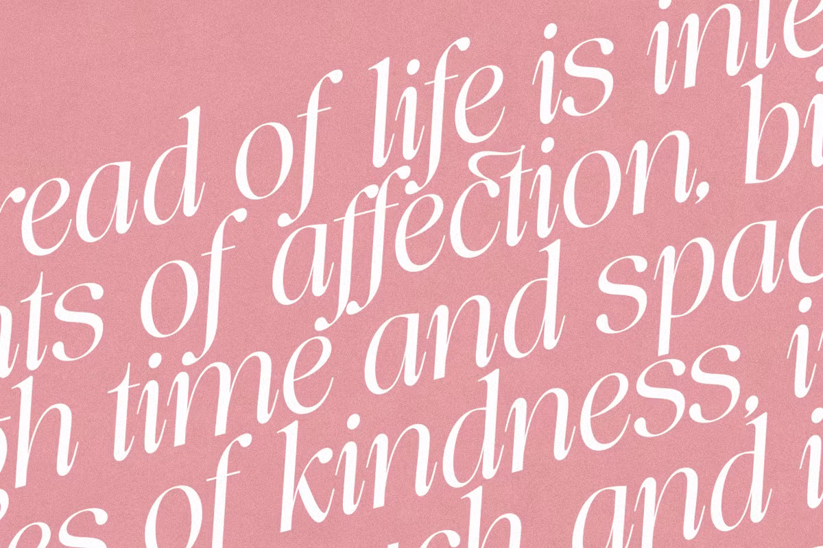 Different styles of Glisstory typeface