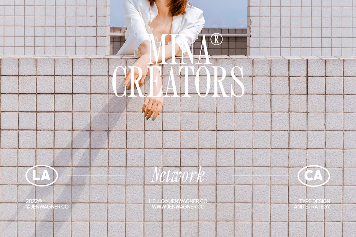 Sample design showcasing the Sailing Club typeface