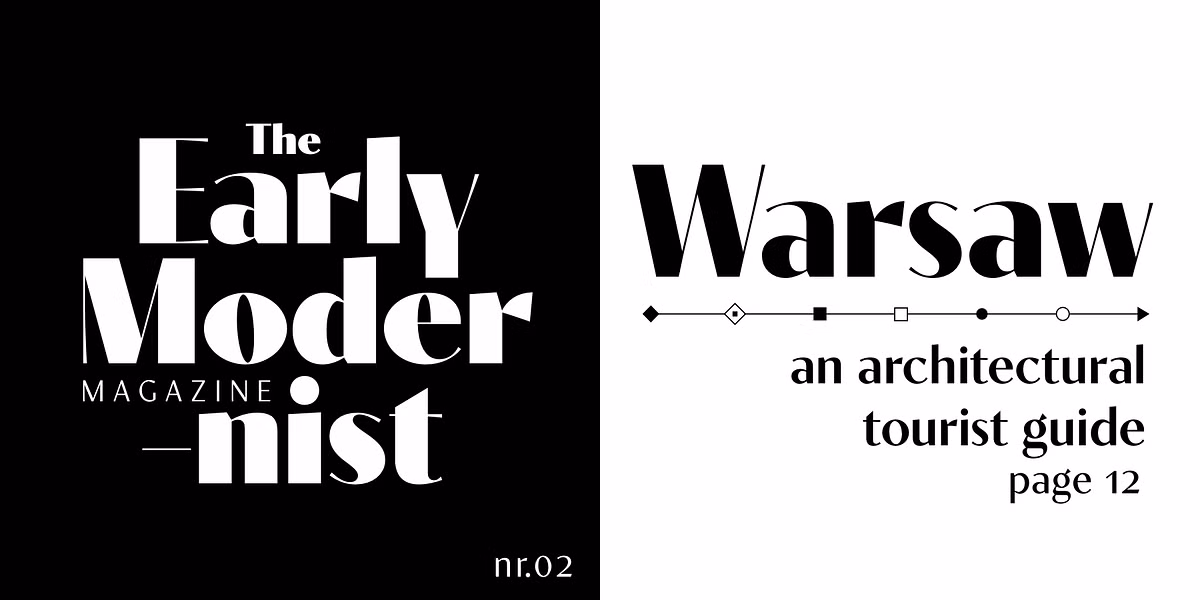 Contralto font paired with other typefaces