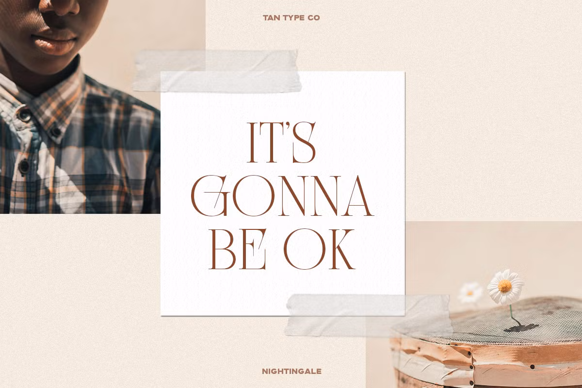 Elegant Art Deco inspired typeface display