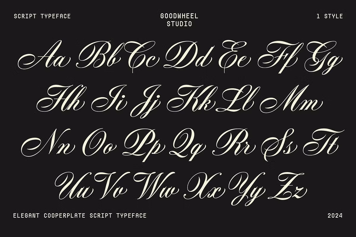 Elegant calligraphy example showcasing Bantley Script