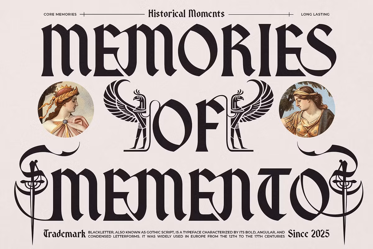 Example of Dreamhour Typeface in use