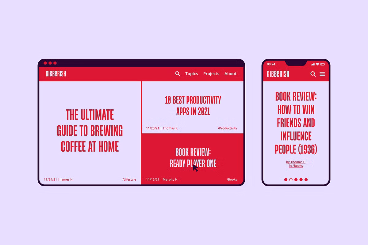 Visual representation of Monologue font features