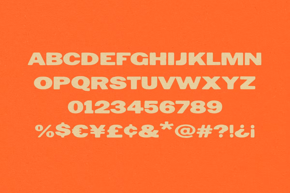 Stylish representation of Pimento Typeface on a design project
