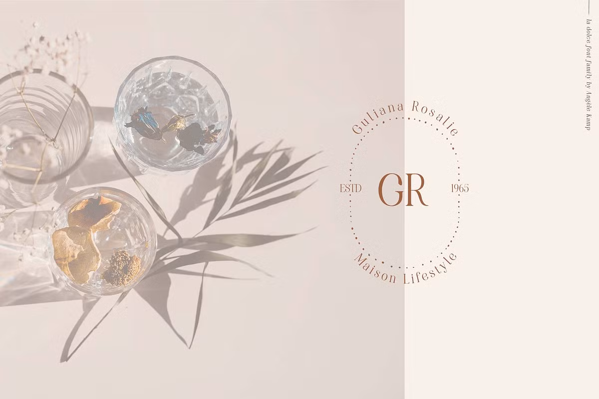 Example of La Dolce font in use