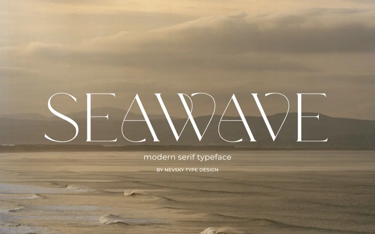 NT Seawave: a high-contrast serif for fashion and luxury branding