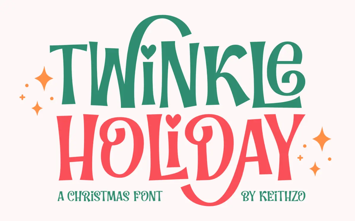 Twinkle Holiday: a casual Christmas script for craft and print projects