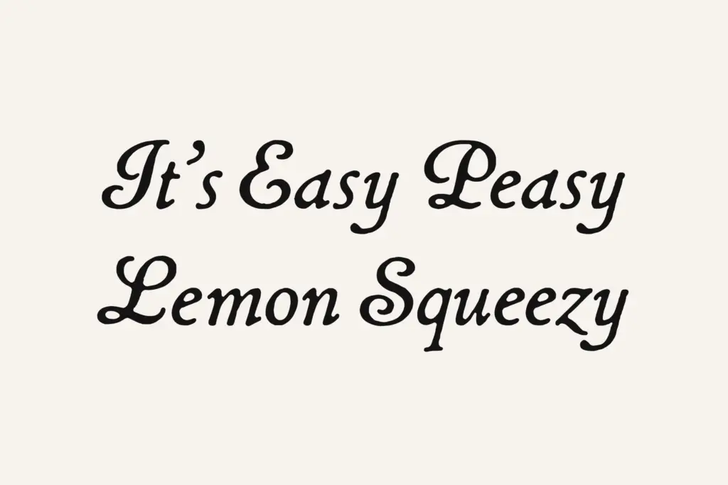 Petal & Quill Handwritten Script specimen — Design style