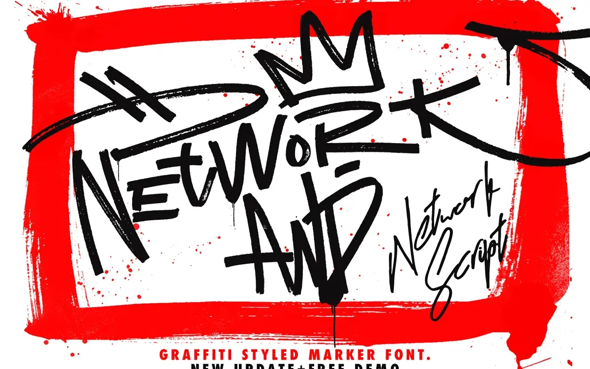 Network: a marker-brush script for graffiti-flavoured branding