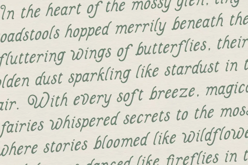 Fairwren specimen — Design style