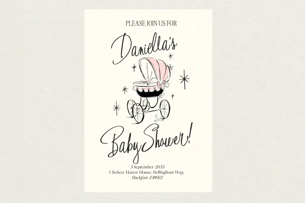Pomp & Circumstance specimen — Design style
