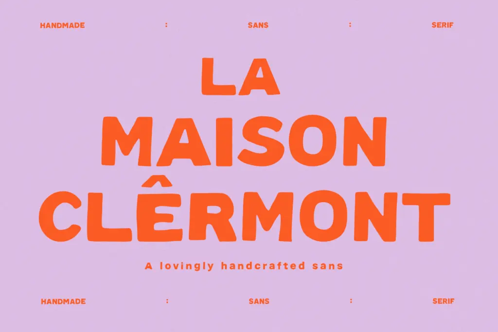 Modern Hand Lettered Font Library specimen — Character set and features