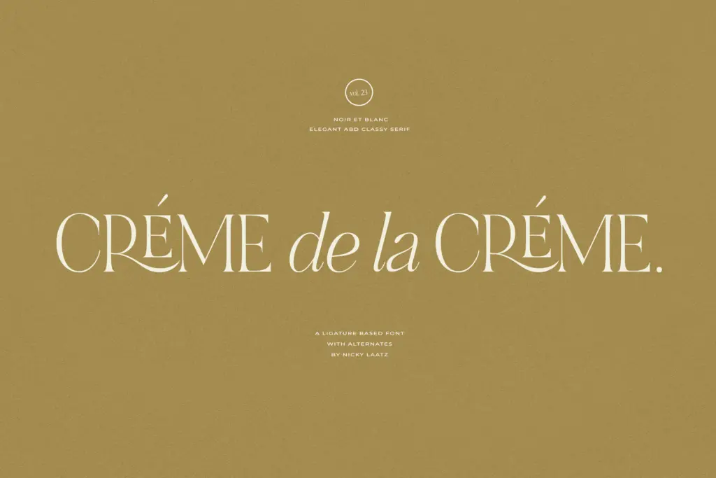 NOIR et BLANC specimen — Use cases