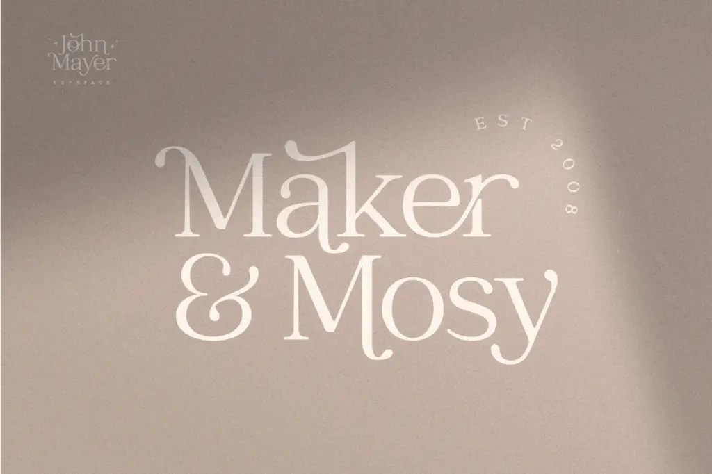 Catchy Mager specimen — Character set and features