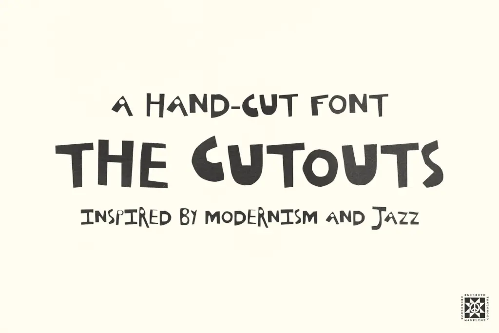 The Cutouts specimen — Design style