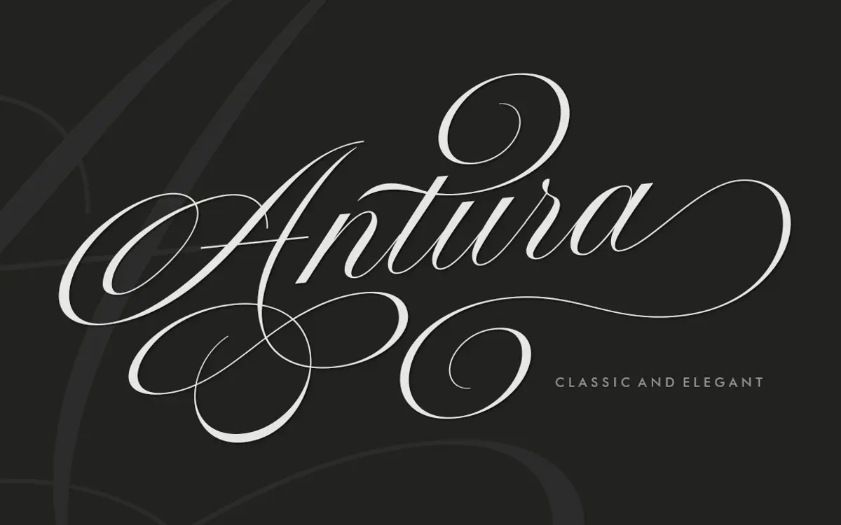 Antura Script: a copperplate-inspired script for formal invitations and branding