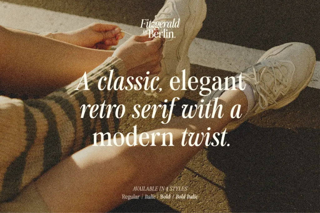 Fitzgerald specimen — Design style