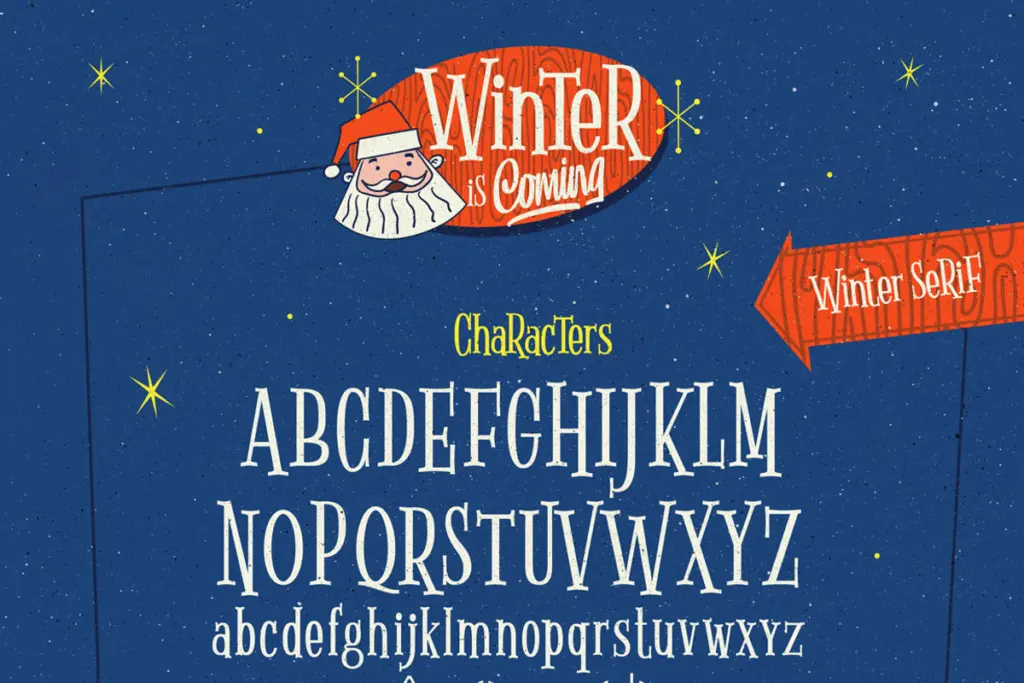 Winter Is Coming specimen — Design style
