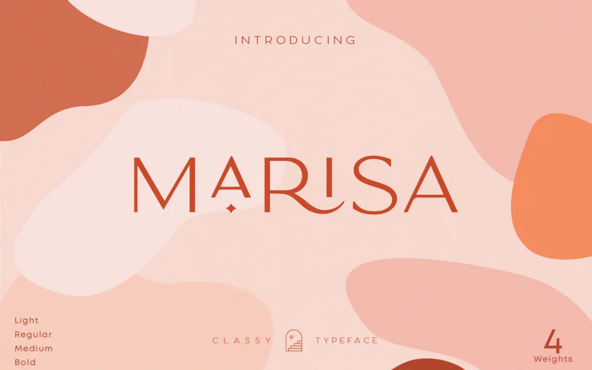 Classy Marisa: an all-caps sans for logotypes and short branding lines