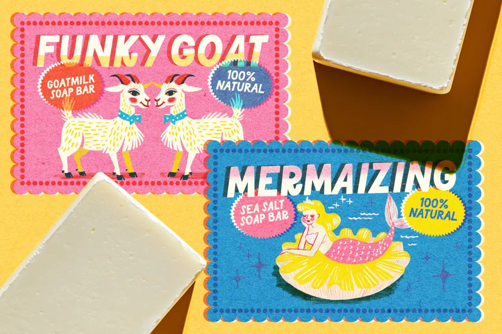 Lucky Fish Fonts specimen — Design style