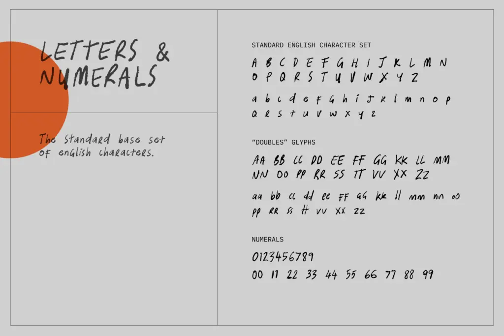 Infamous Messy Handwriting Font specimen — Use cases