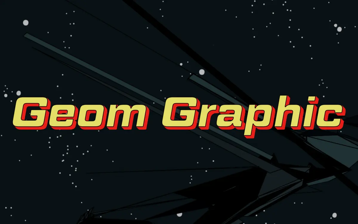 Geom Graphic: a squared-off geometric sans built for retro-future branding