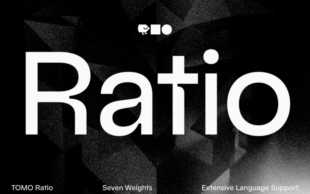 Ratio: a geometric sans with inktraps for mid-century minded branding